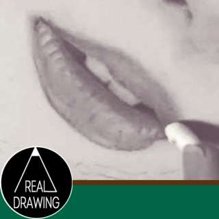 唇の絵の書き方－リアルな鉛筆画の描き方サムネイル-セピア