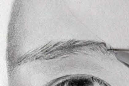 リアル絵の眉毛の書き方画像9 ３度見される絵を描こう リアル絵の描き方