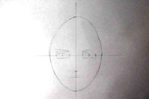 リアル絵の顔のアタリの描き方画像5