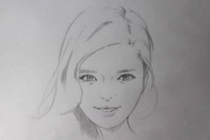 リアル絵の顔のアタリの描き方画像9