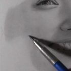 鉛筆画のリアルな絵の肌のぼかし方1