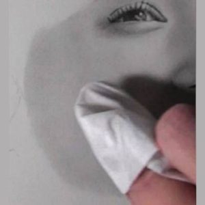 鉛筆画のリアルな絵の肌のぼかし方10