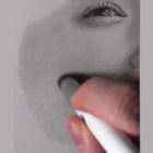 鉛筆画のリアルな絵の肌のぼかし方4
