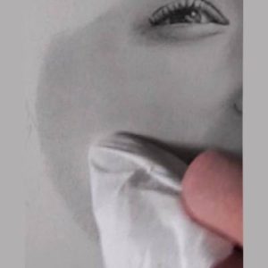 鉛筆画のリアルな絵の肌のぼかし方6