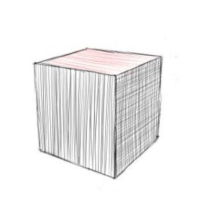 リアルな絵の描き方-立方体のスケッチの書き方12