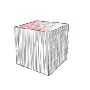 リアルな絵の描き方-立方体のスケッチの書き方13
