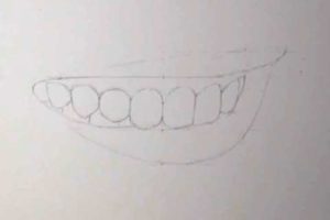 リアルな絵の描き方－歯の描き方9-1