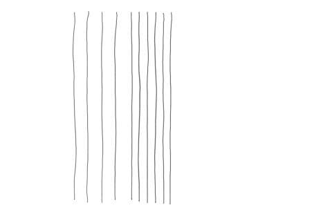 絵の描き方-たて線の練習