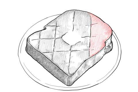 トーストの描き方 初心者でも簡単なイラスト ３度見される絵を描こう リアル絵の描き方