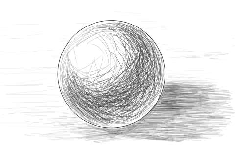 リアルな絵の描き方ー球体のデッサンの書き方４
