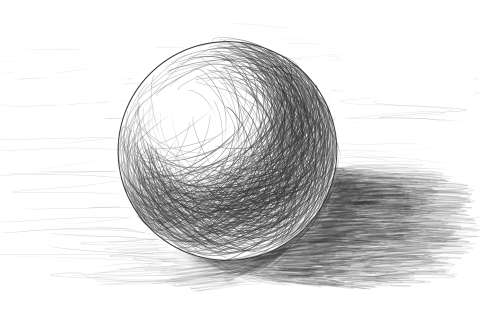 リアルな絵の描き方ー球体のデッサンの書き方５