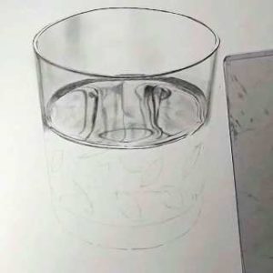 リアル絵の描き方-ウィスキーグラスの書き方16
