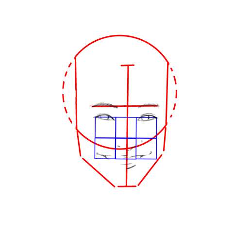 リアル絵の顔のアタリの描き方part2-画像7