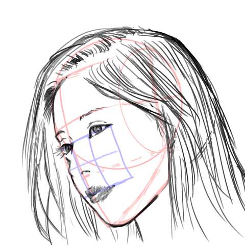 リアル絵の顔のアタリの描き方part3-画像15