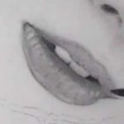 唇の絵の書き方－リアルな鉛筆画の描き方19
