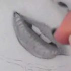 唇の絵の書き方－リアルな鉛筆画の描き方20