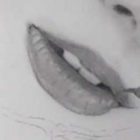 唇の絵の書き方－リアルな鉛筆画の描き方22