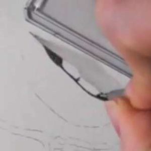 唇の絵の書き方－リアルな鉛筆画の描き方7