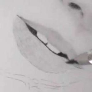 唇の絵の書き方－リアルな鉛筆画の描き方8