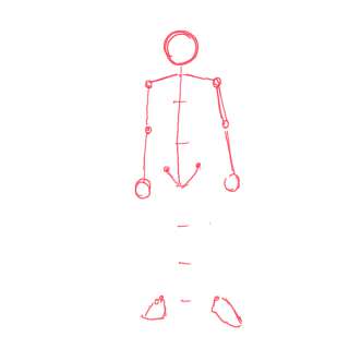 身体の絵の描き方-立ち姿の描き方12