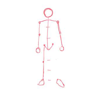身体の絵の描き方-立ち姿の描き方14