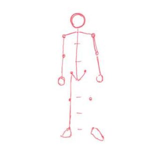 身体の絵の描き方-立ち姿の描き方15