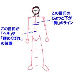 身体の絵の描き方-立ち姿の描き方18