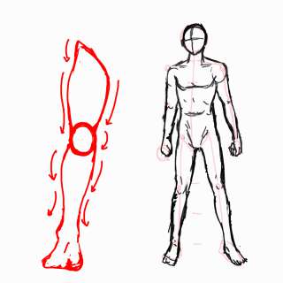 身体の絵の描き方-立ち姿の描き方26