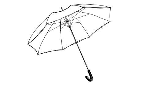 初心者でも簡単な傘の絵の描き方21